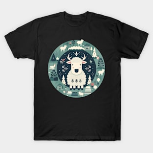 Sheep in Ornament, Love Farm Animals T-Shirt